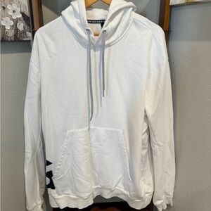 Adidas White Hoodie with Black Logo